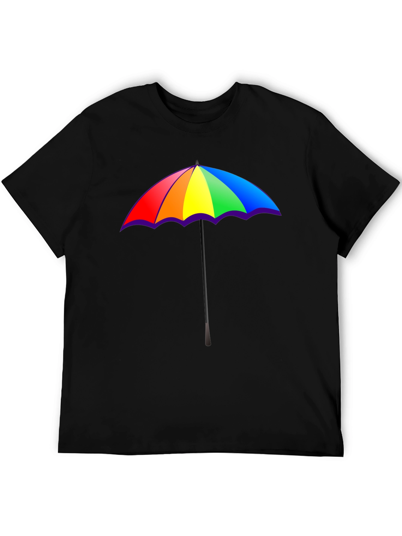 Rainbow Umbrella Graphic T-Shirt - Pride Fashion Tee