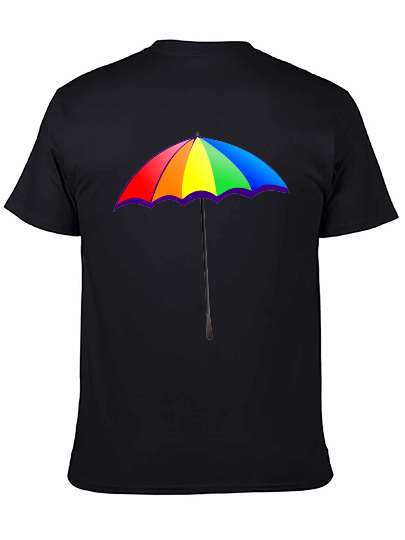 Rainbow Umbrella Graphic T-Shirt - Pride Fashion Tee