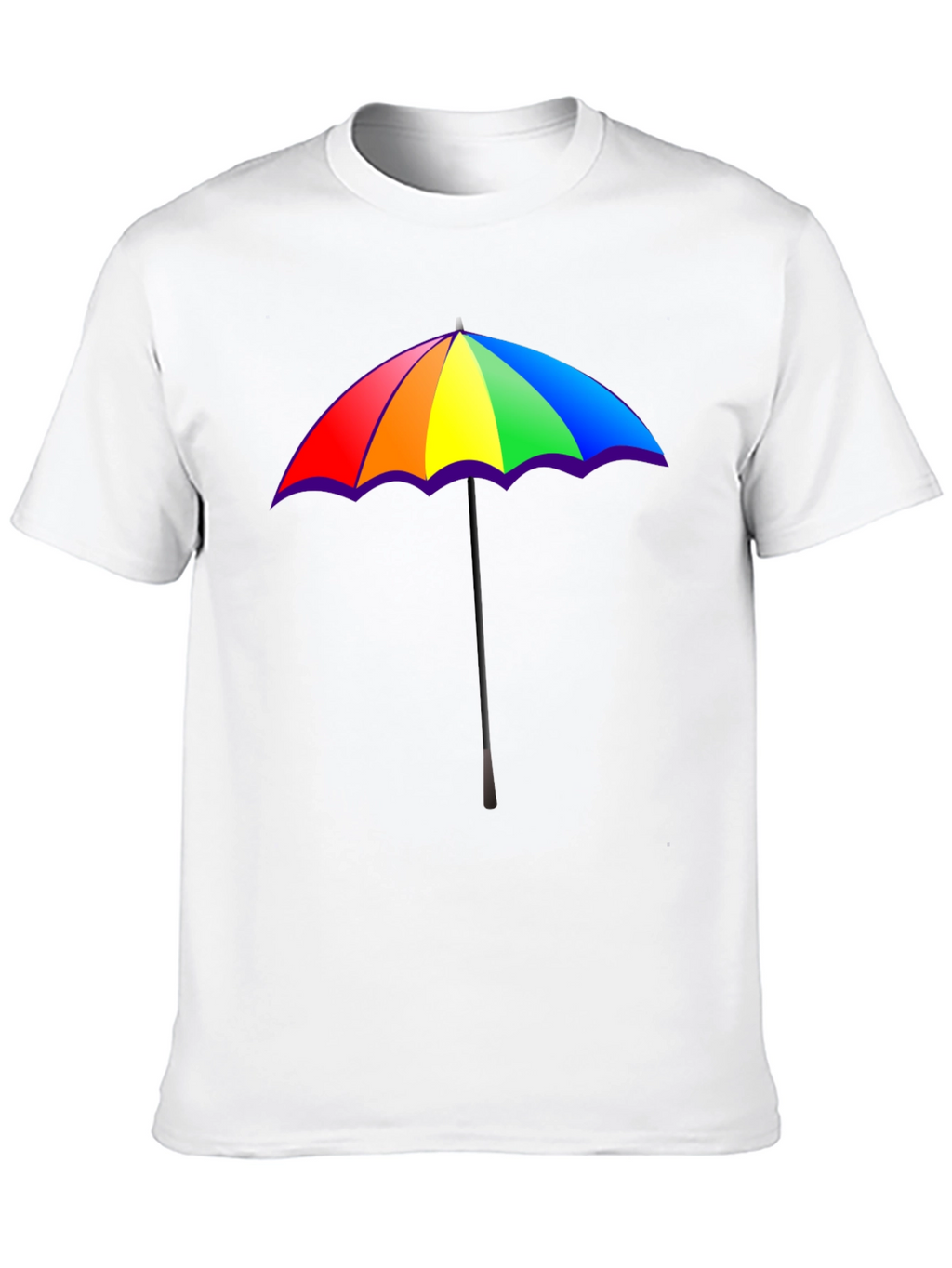 Rainbow Umbrella Graphic T-Shirt - Pride Fashion Tee