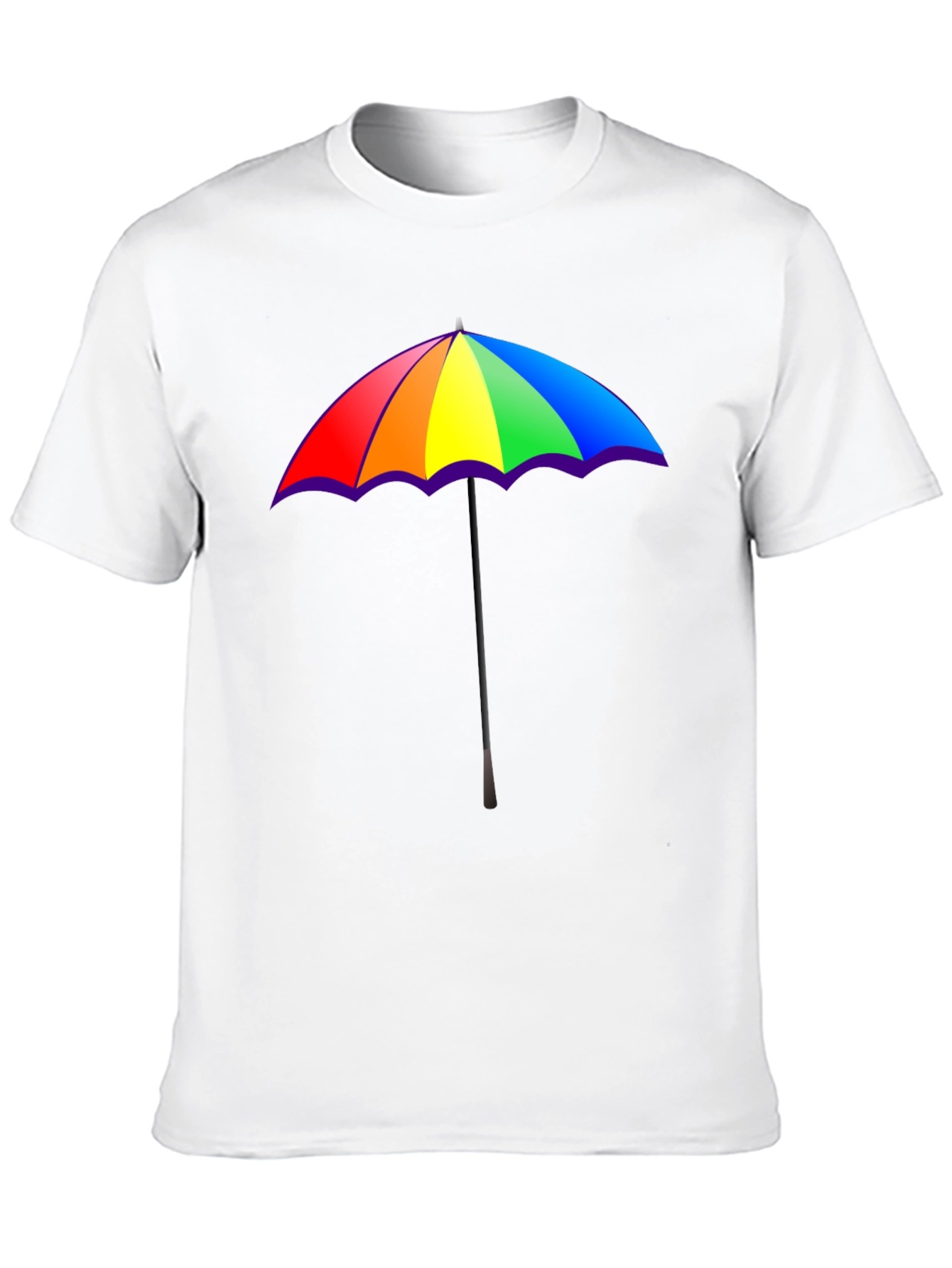 Rainbow Umbrella Graphic T-Shirt - Pride Fashion Tee