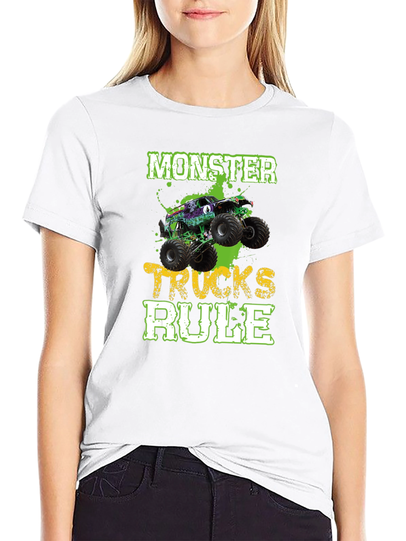 Monster Trucks Rule Black T-Shirt