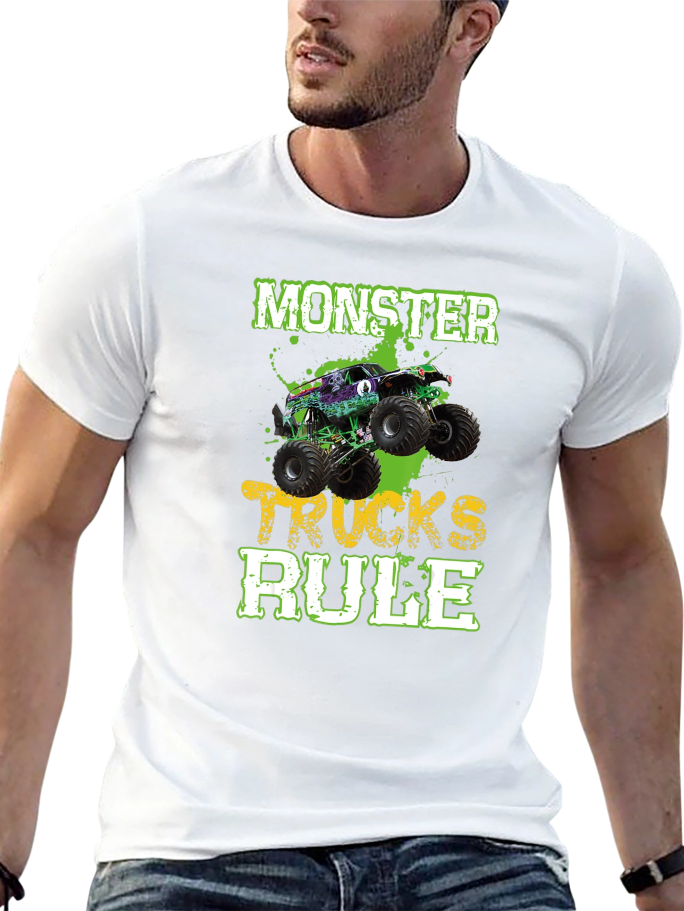 Monster Trucks Rule Black T-Shirt