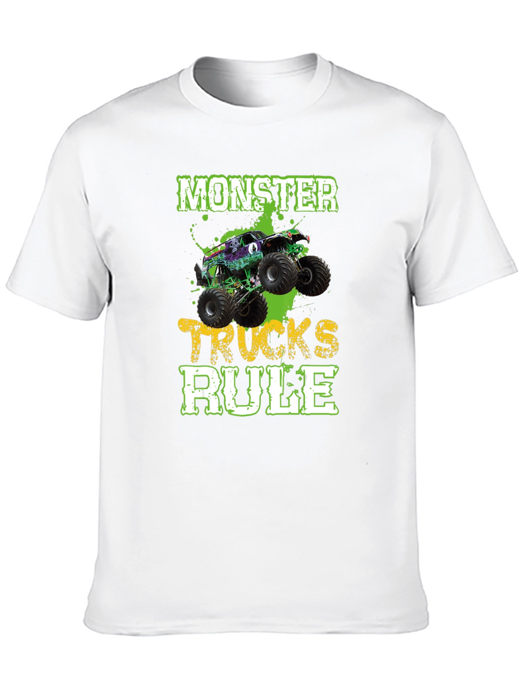 Monster Trucks Rule Black T-Shirt