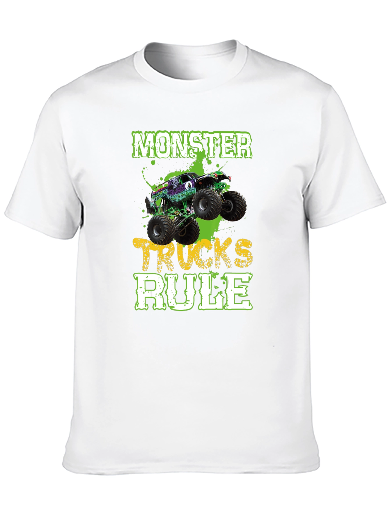 Monster Trucks Rule Black T-Shirt