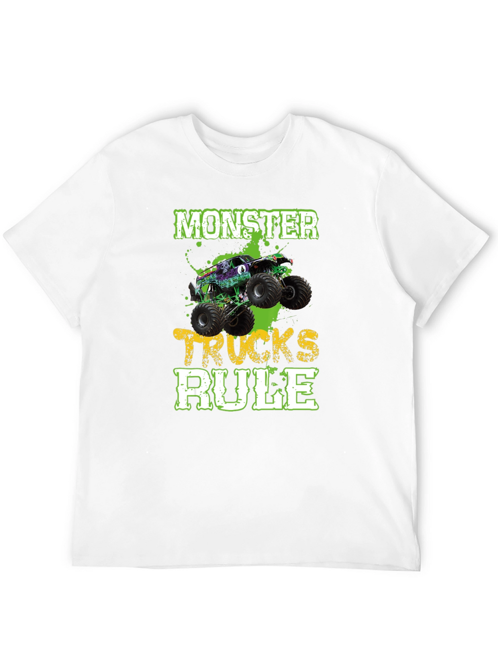 Monster Trucks Rule Black T-Shirt