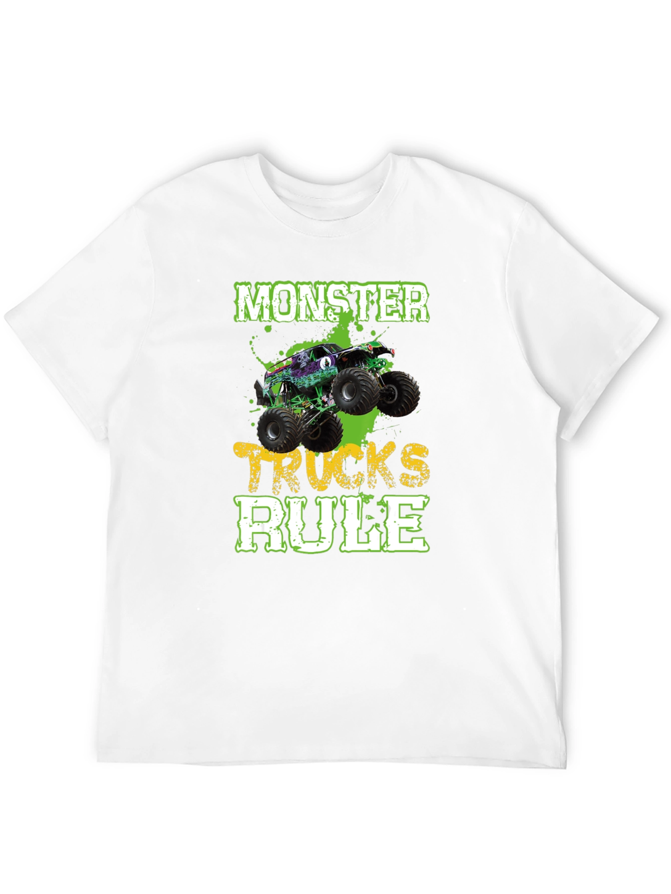 Monster Trucks Rule Black T-Shirt