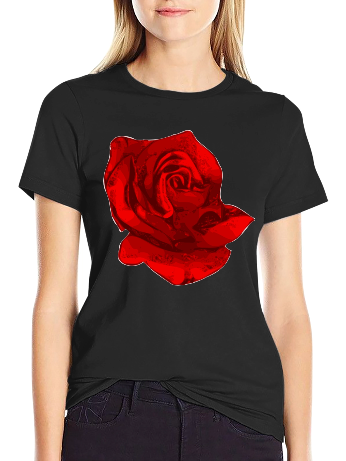 Red Rose Graphic T-Shirt