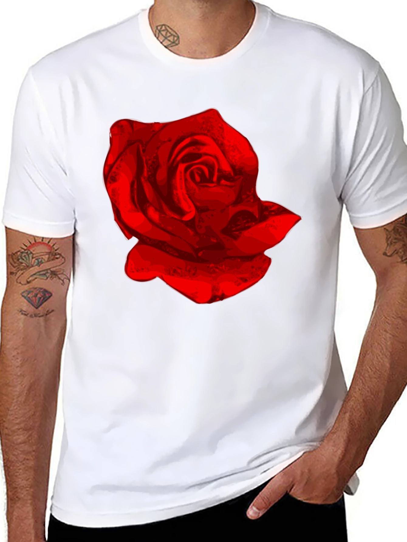 Red Rose Graphic T-Shirt
