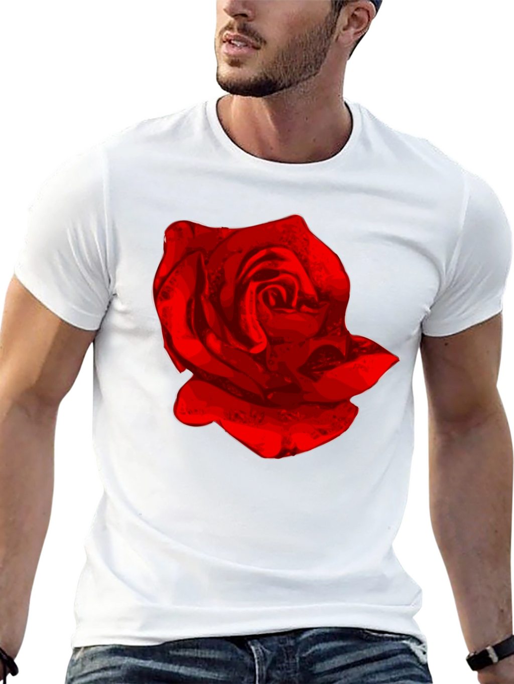 Red Rose Graphic T-Shirt