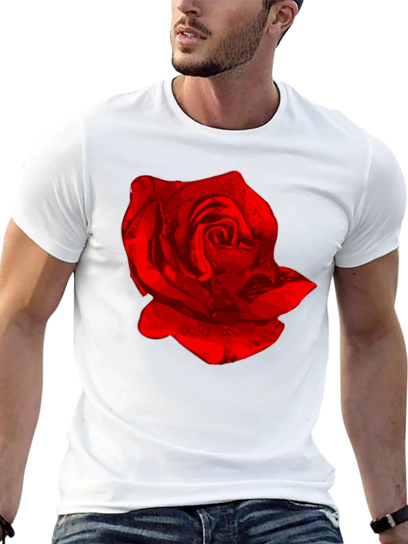 Red Rose Graphic T-Shirt