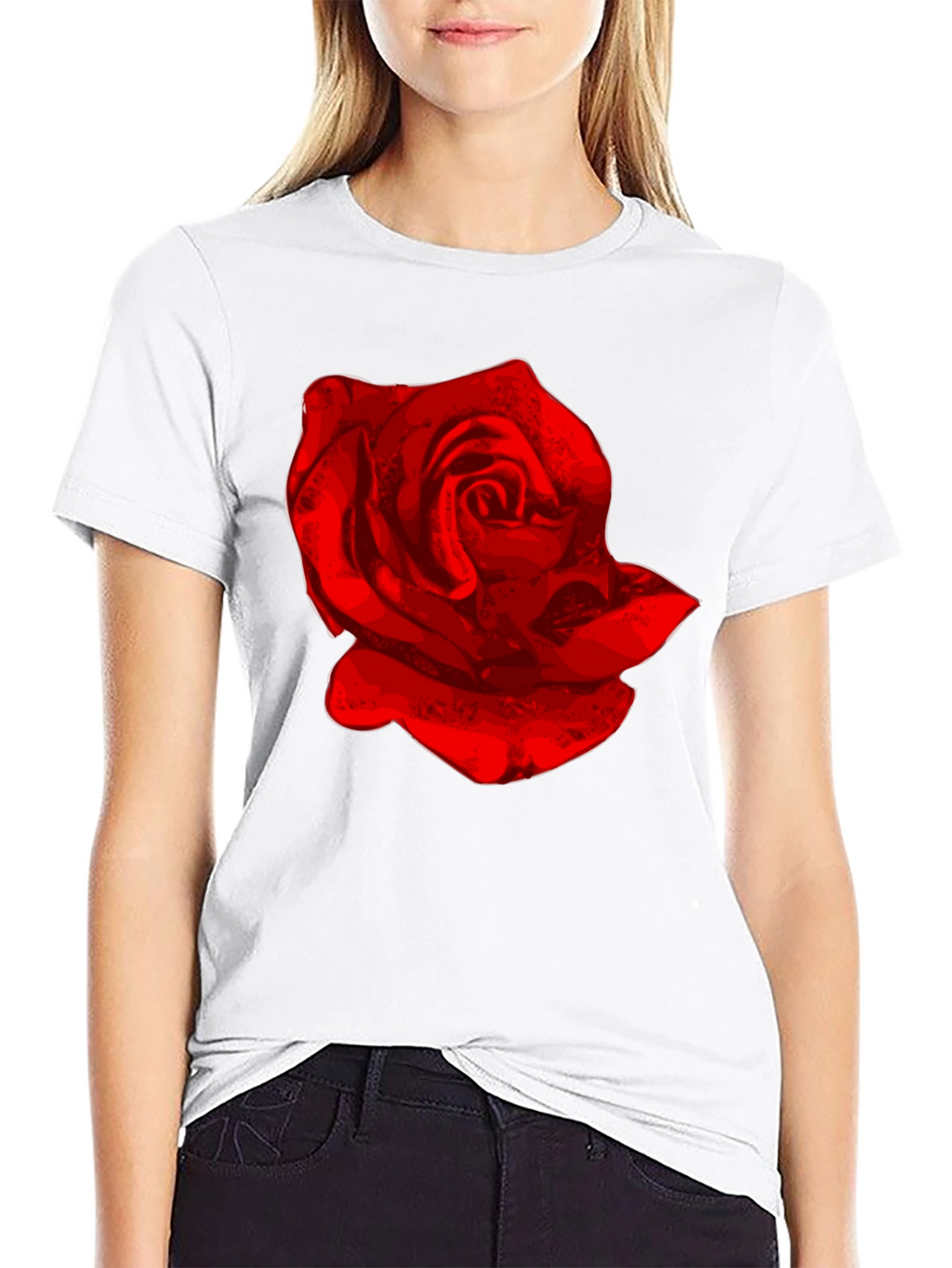 Red Rose Graphic T-Shirt