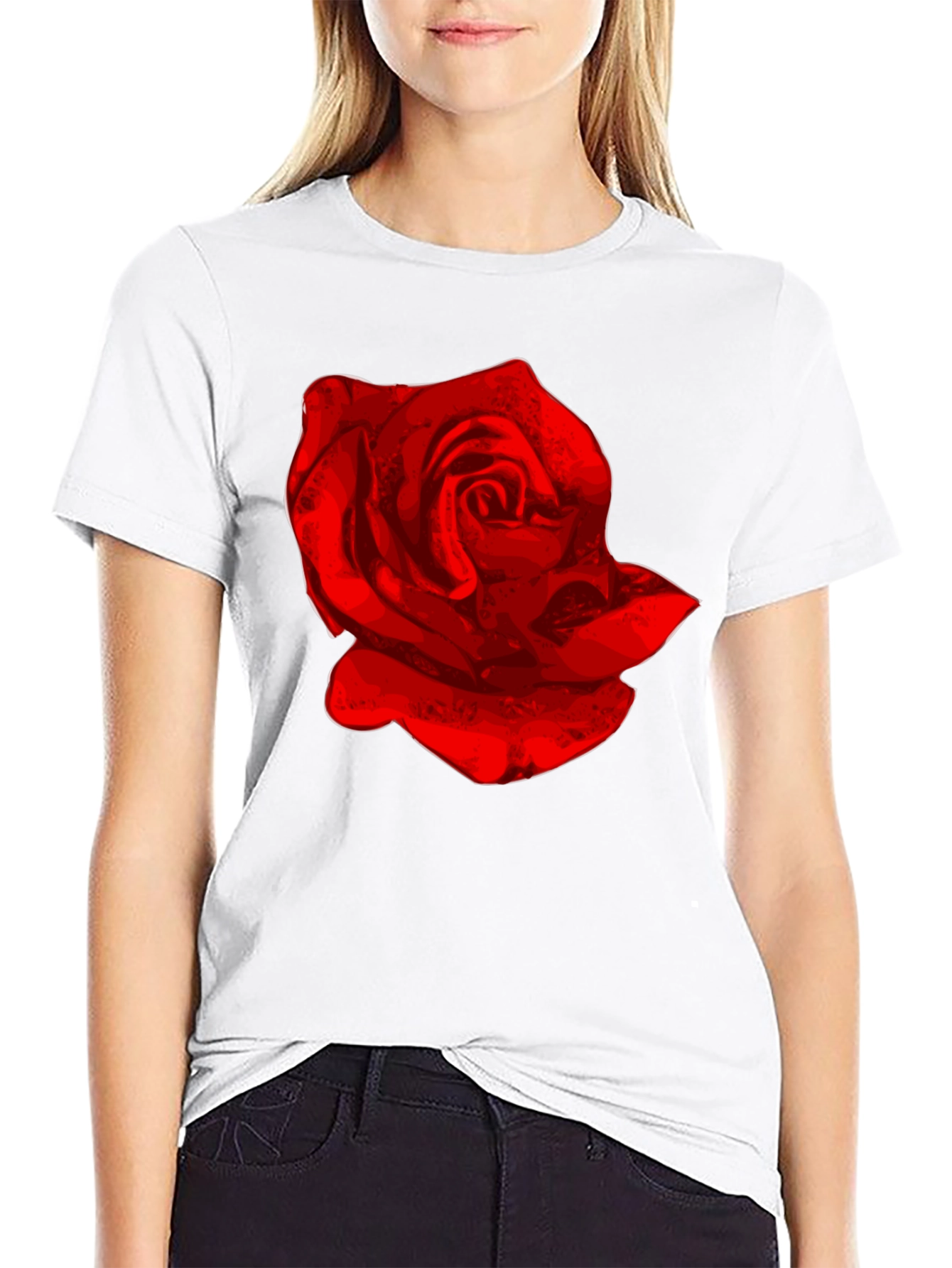 Red Rose Graphic T-Shirt