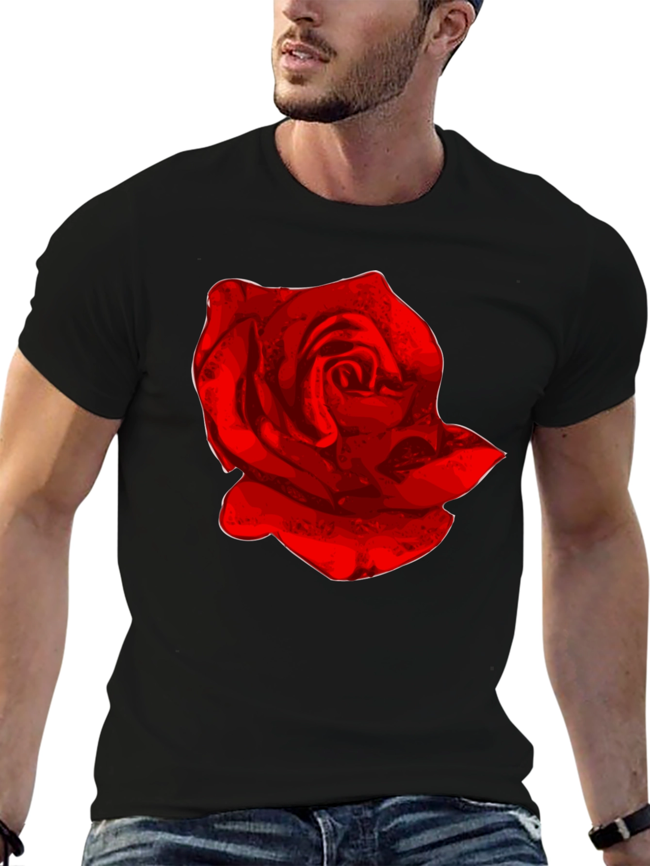 Red Rose Graphic T-Shirt