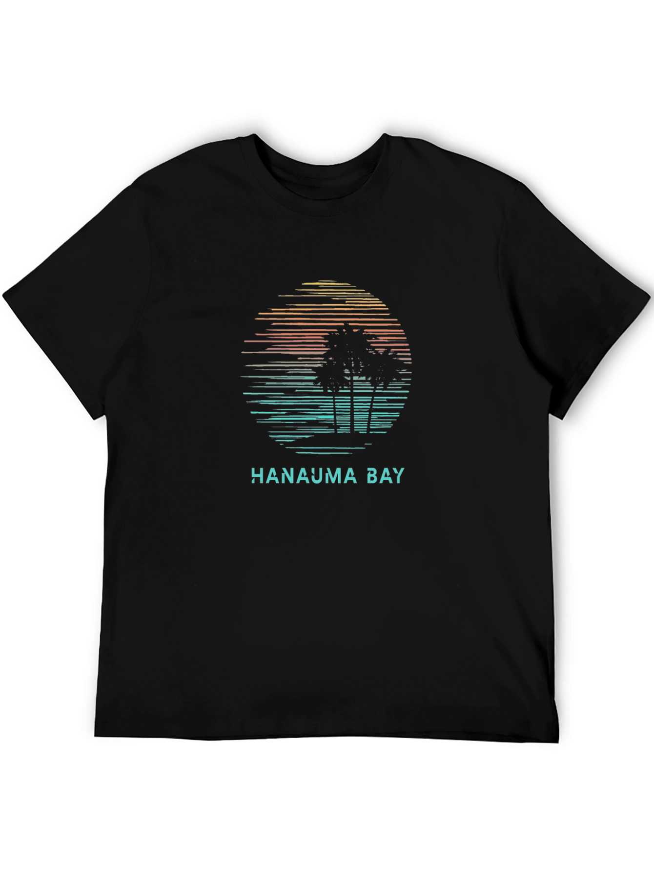 Hanauma Bay Palm Sunset Graphic T-Shirt