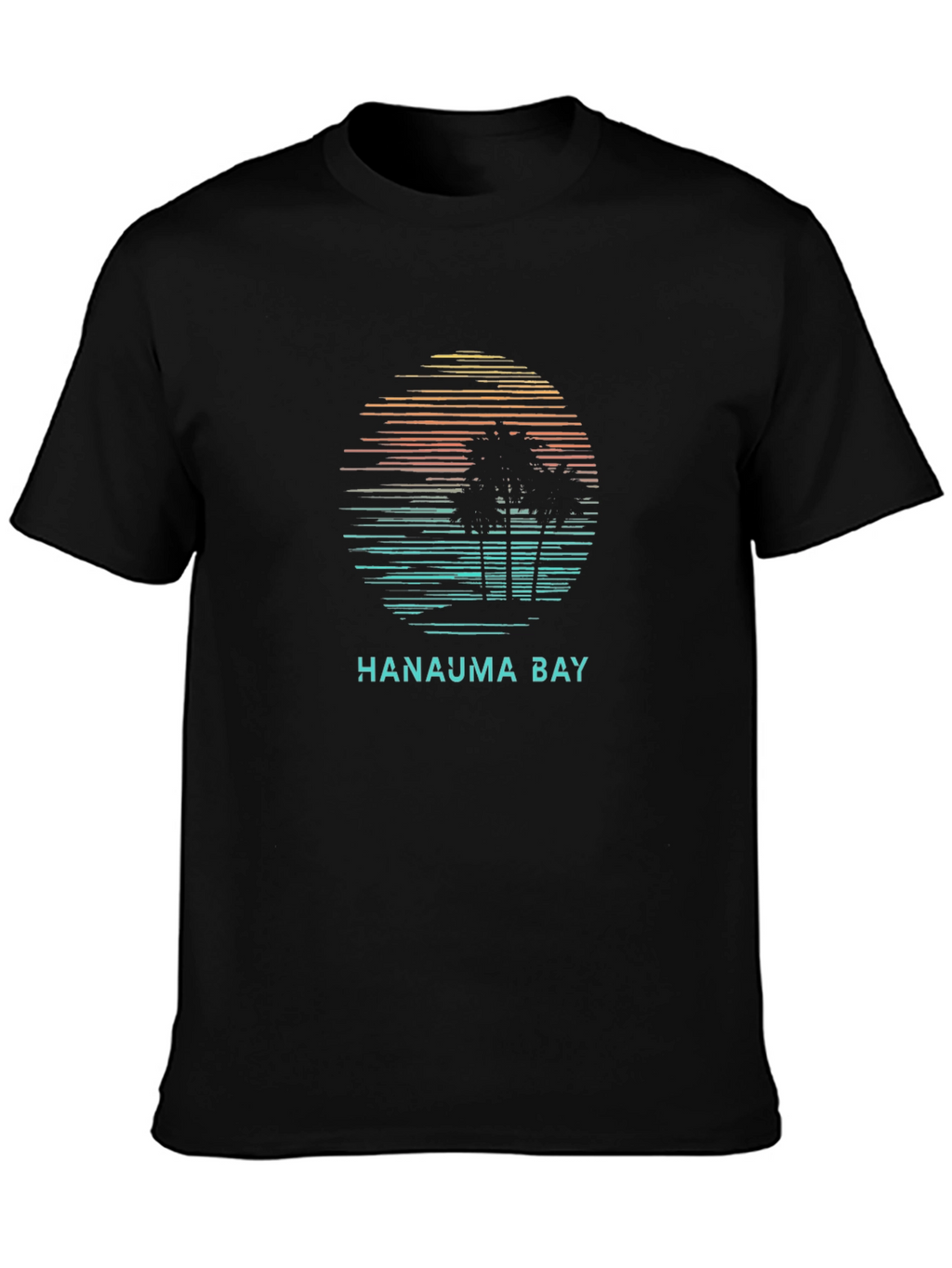 Hanauma Bay Palm Sunset Graphic T-Shirt