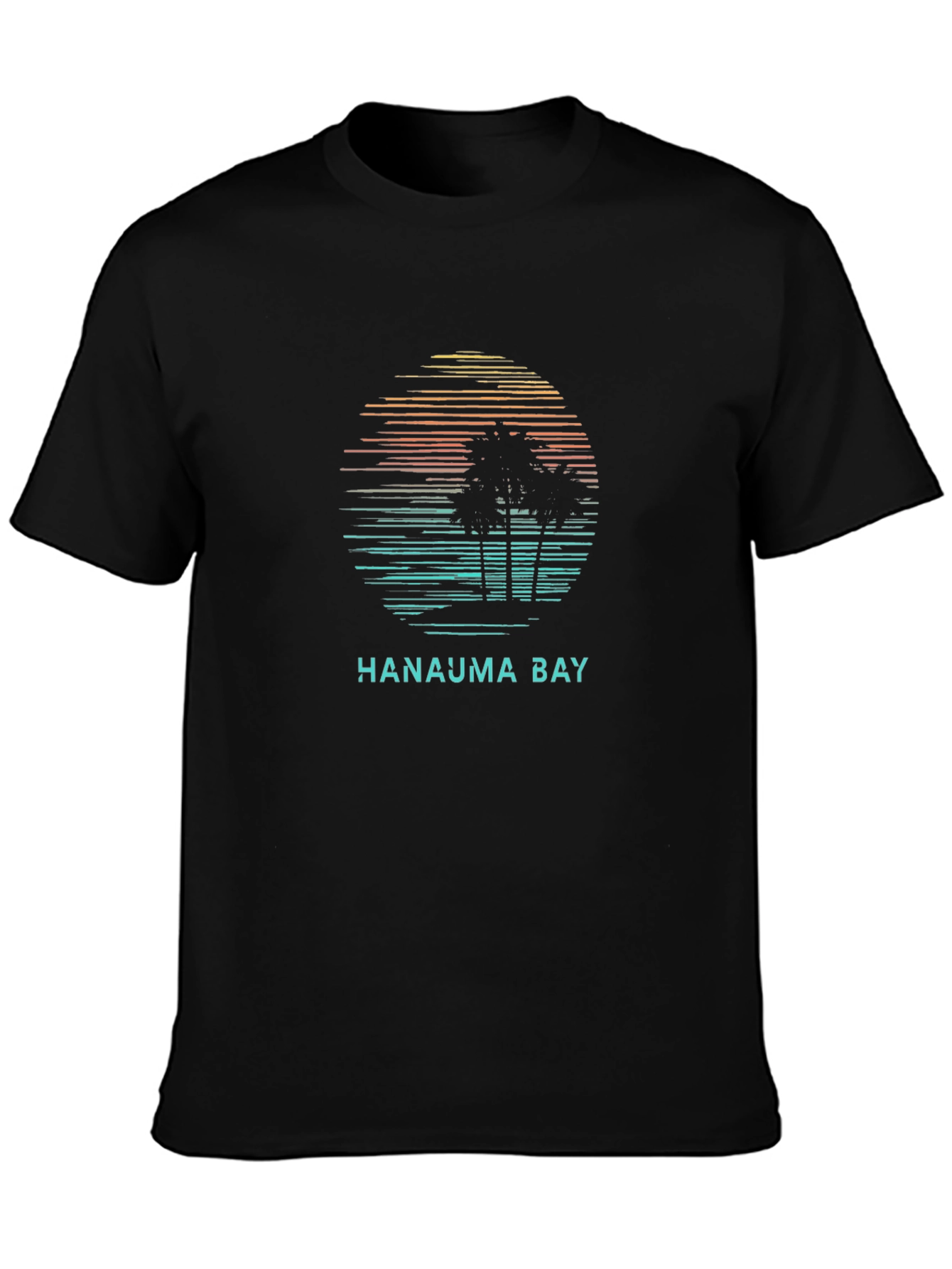 Hanauma Bay Palm Sunset Graphic T-Shirt