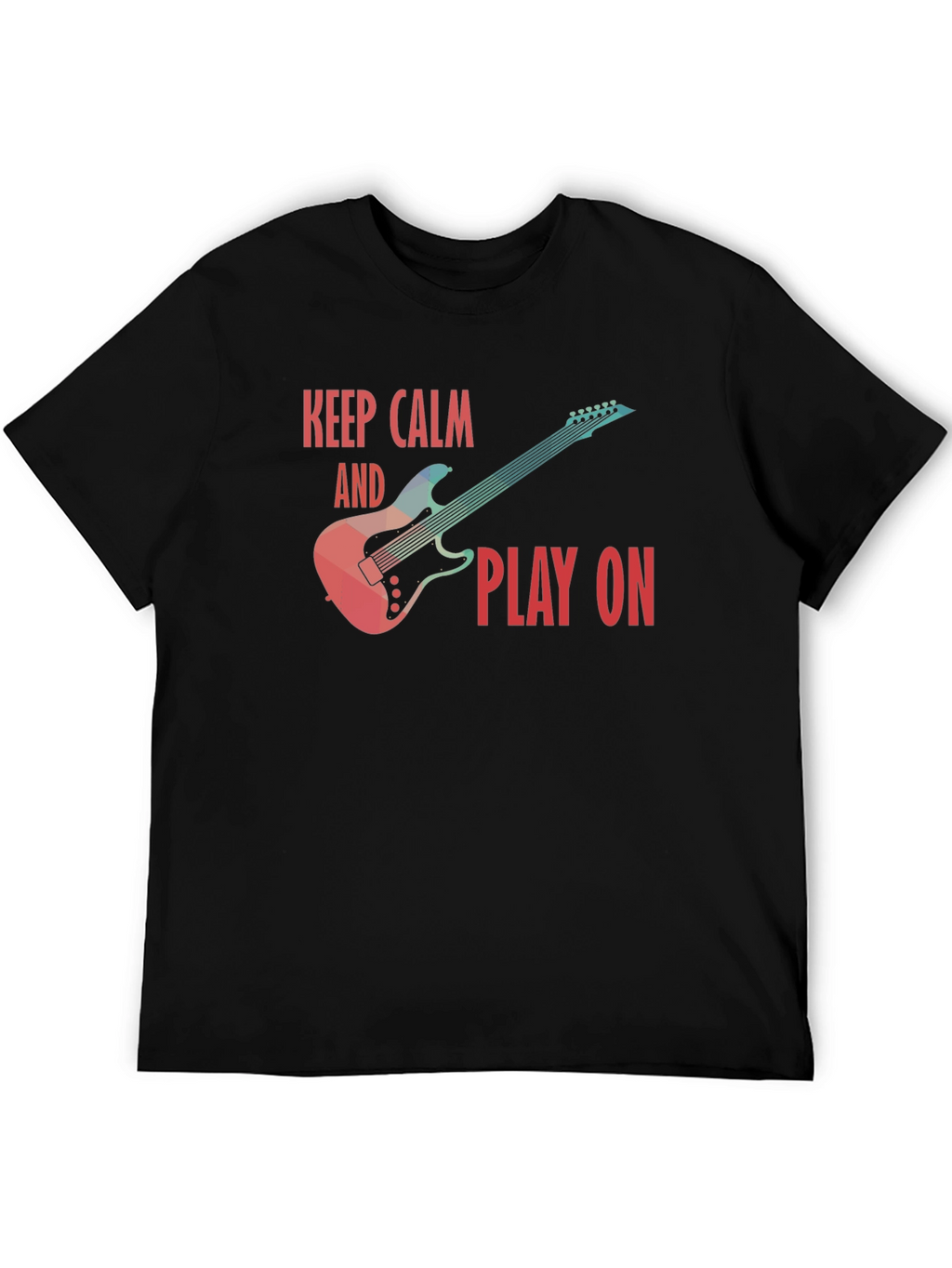 Keep Calm and Play On Guitar T-Shirt