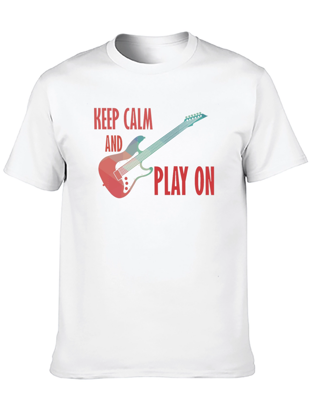 Keep Calm and Play On Guitar T-Shirt