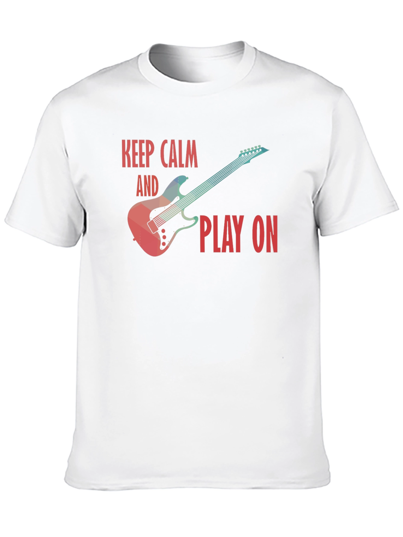 Keep Calm and Play On Guitar T-Shirt