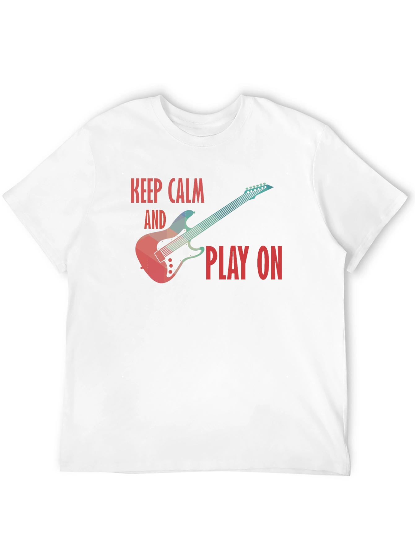 Keep Calm and Play On Guitar T-Shirt