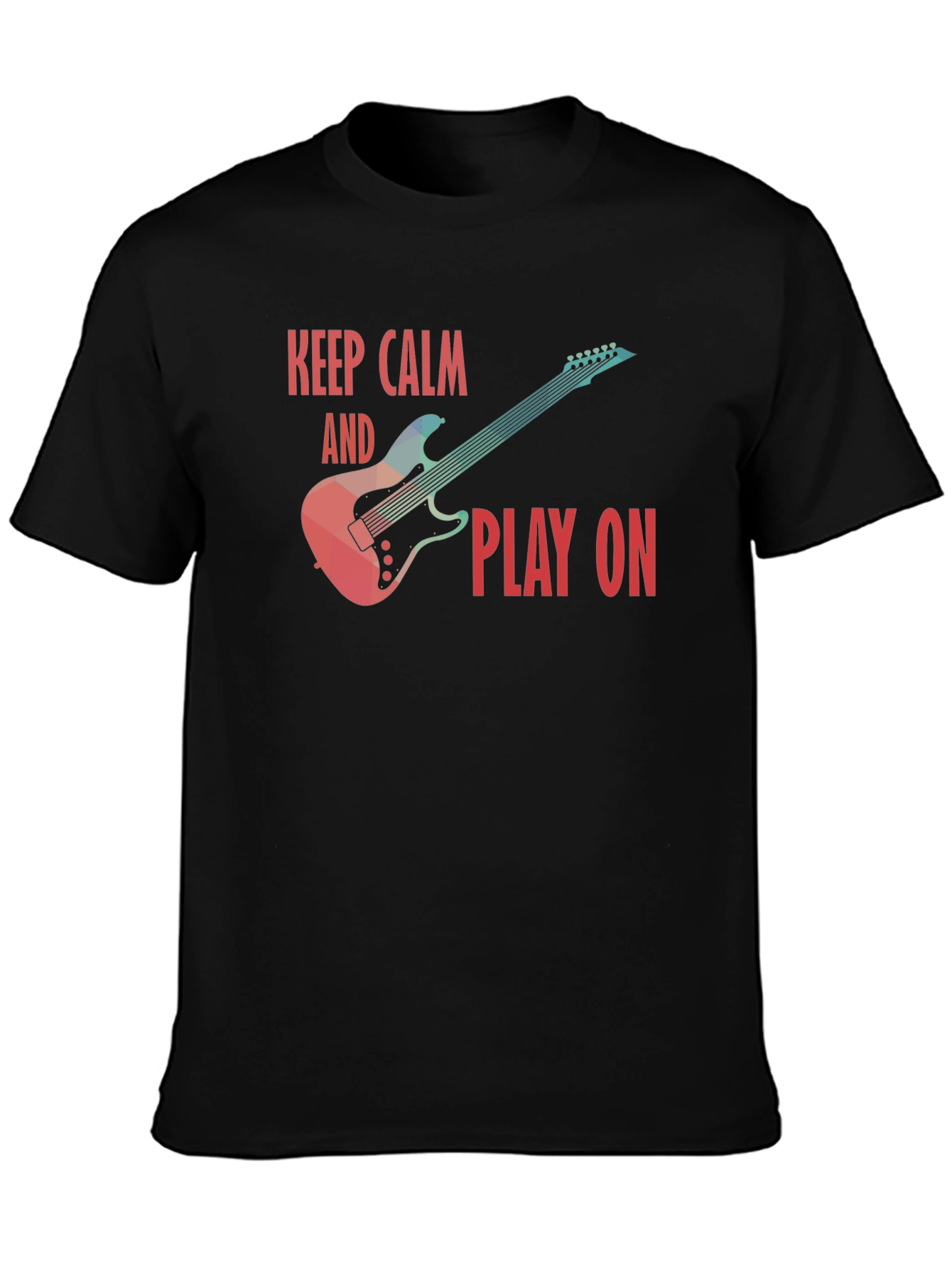 Keep Calm and Play On Guitar T-Shirt