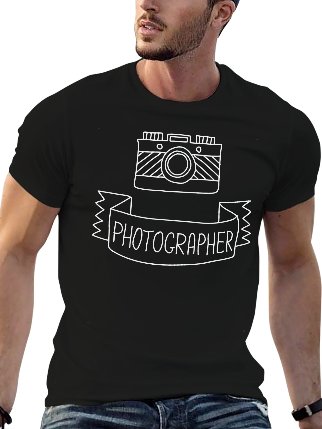 Photographer Graphic T-Shirt - Cool Camera Design