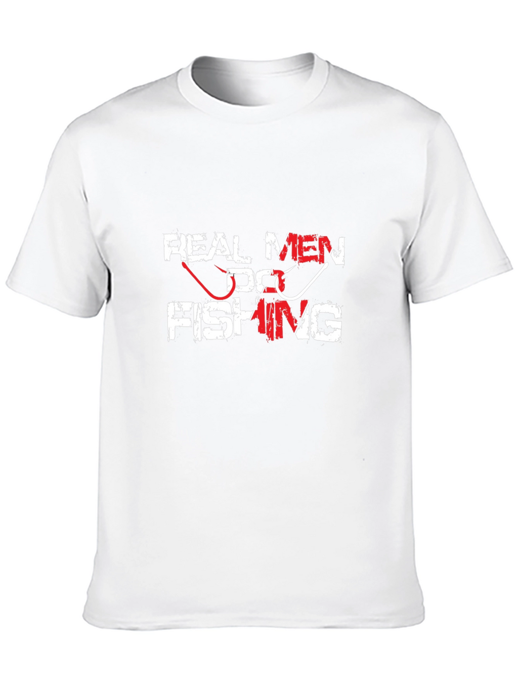 Real Men Do Fishing Graphic Tee - Black