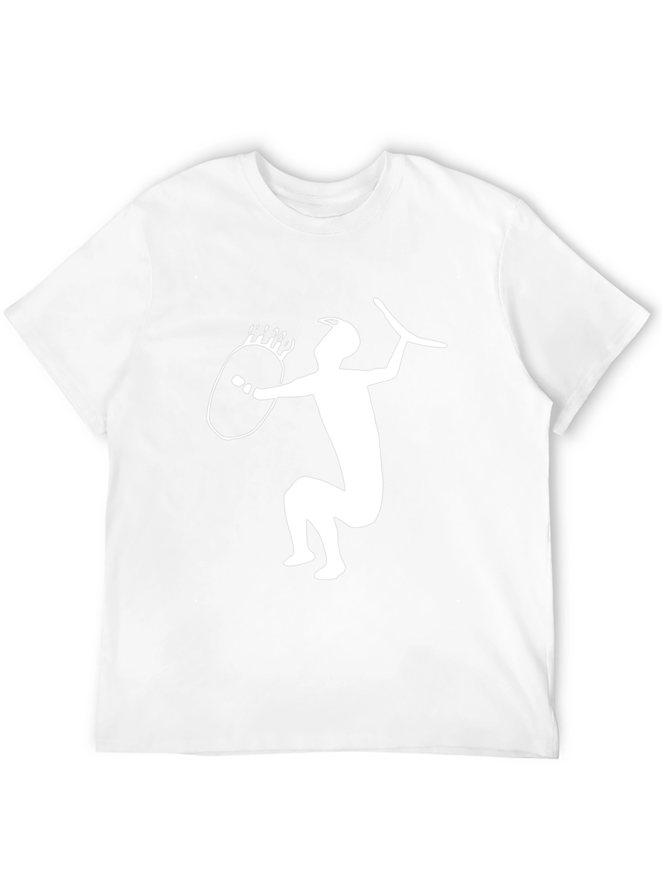 Warrior Graphic T-Shirt - Black Cotton Blend Tee