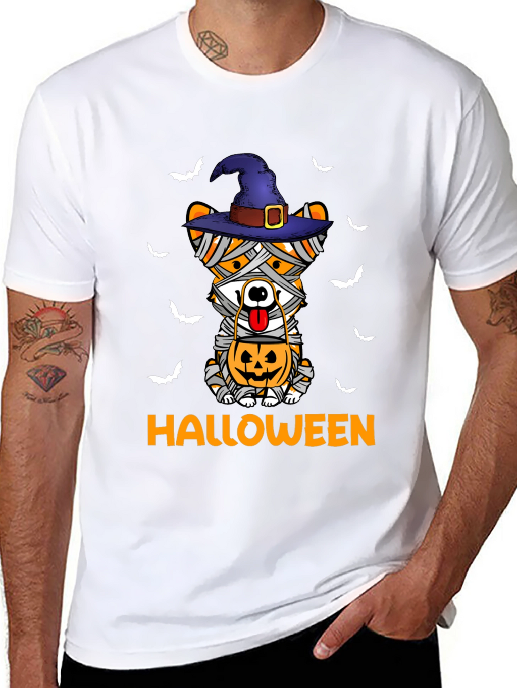 Halloween Mummy Dog T-Shirt