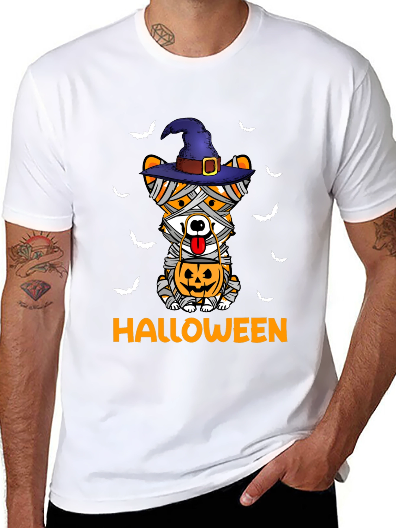 Halloween Mummy Dog T-Shirt