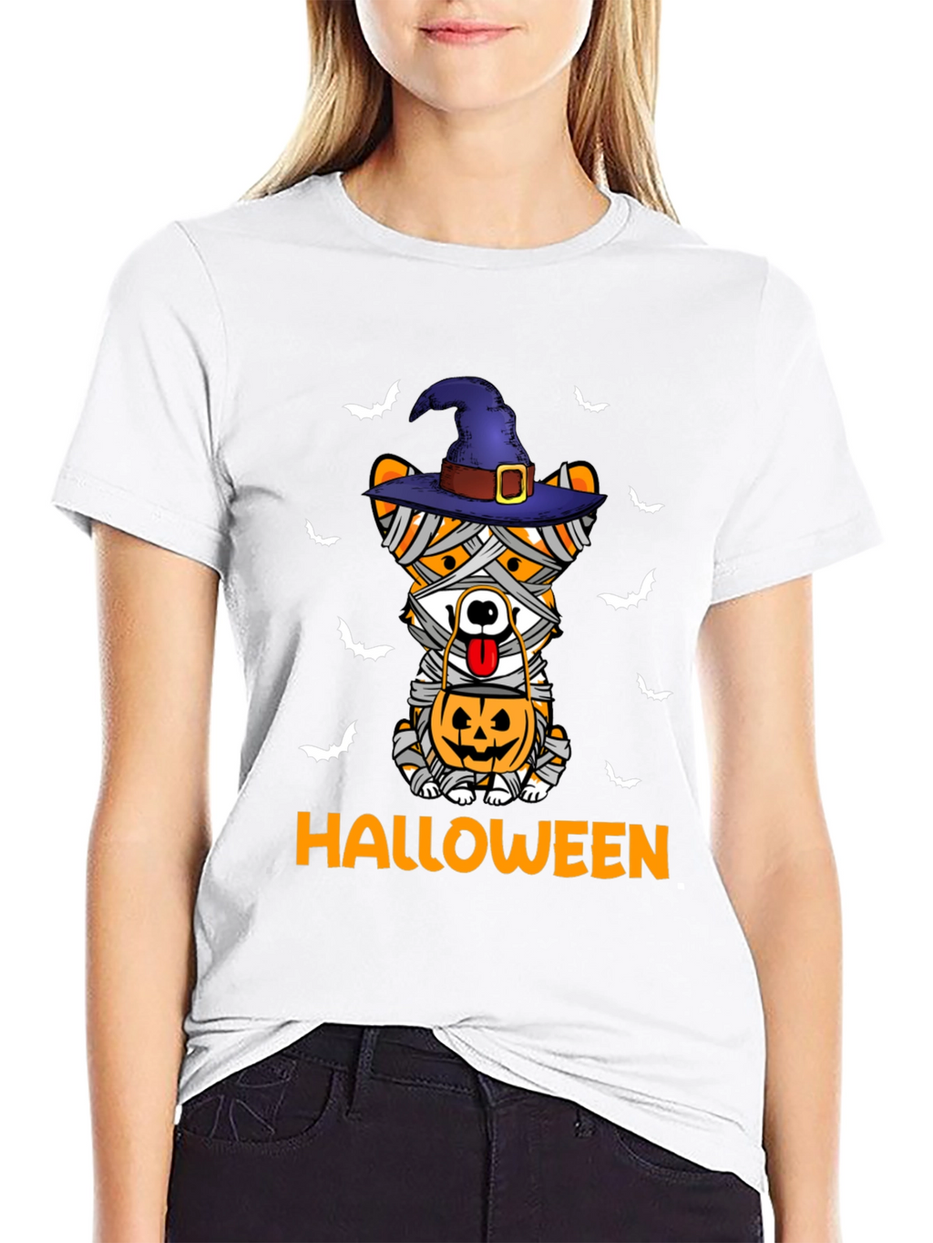 Halloween Mummy Dog T-Shirt