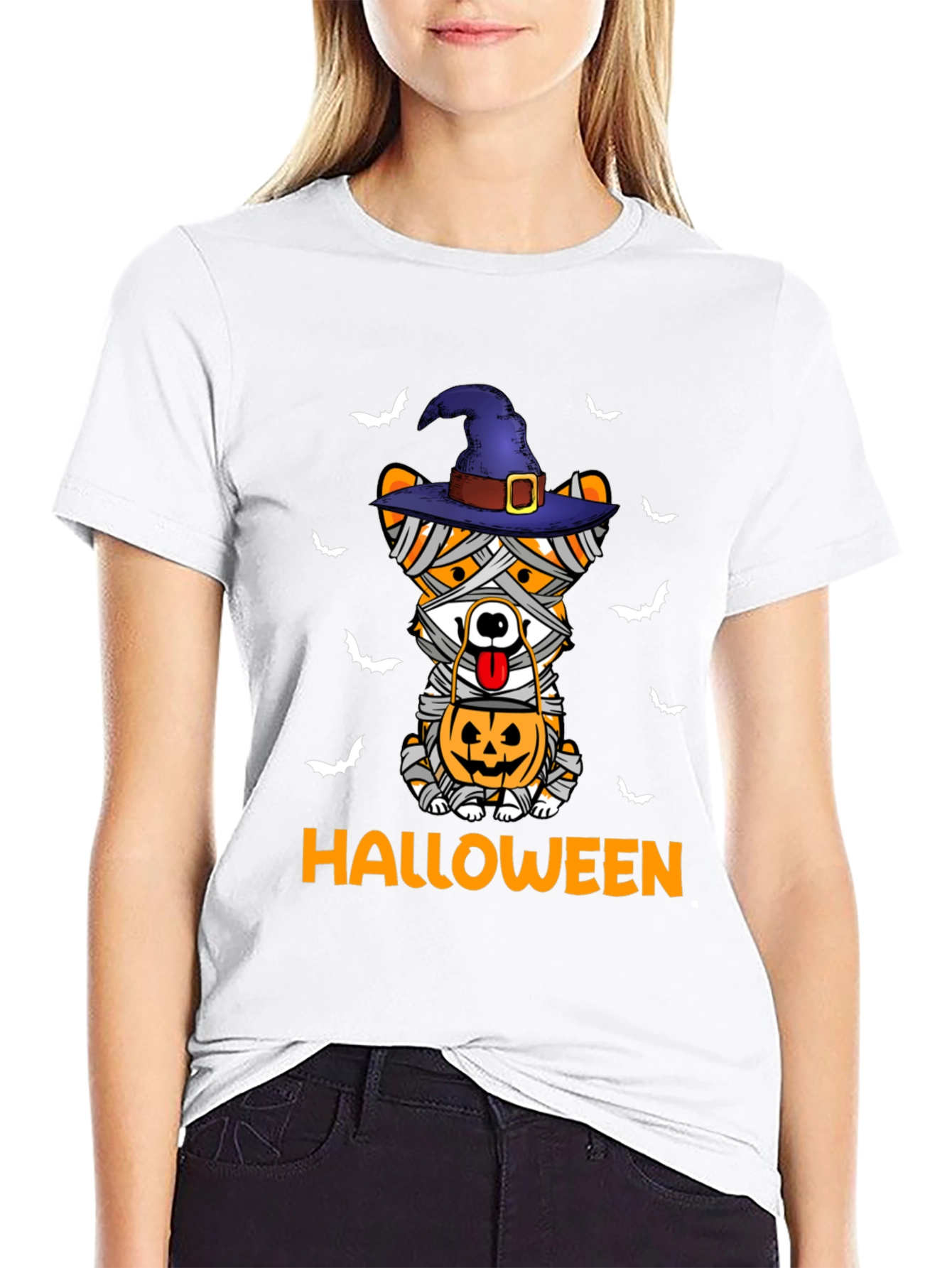 Halloween Mummy Dog T-Shirt