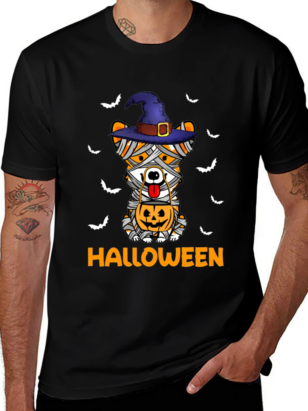 Halloween Mummy Dog T-Shirt