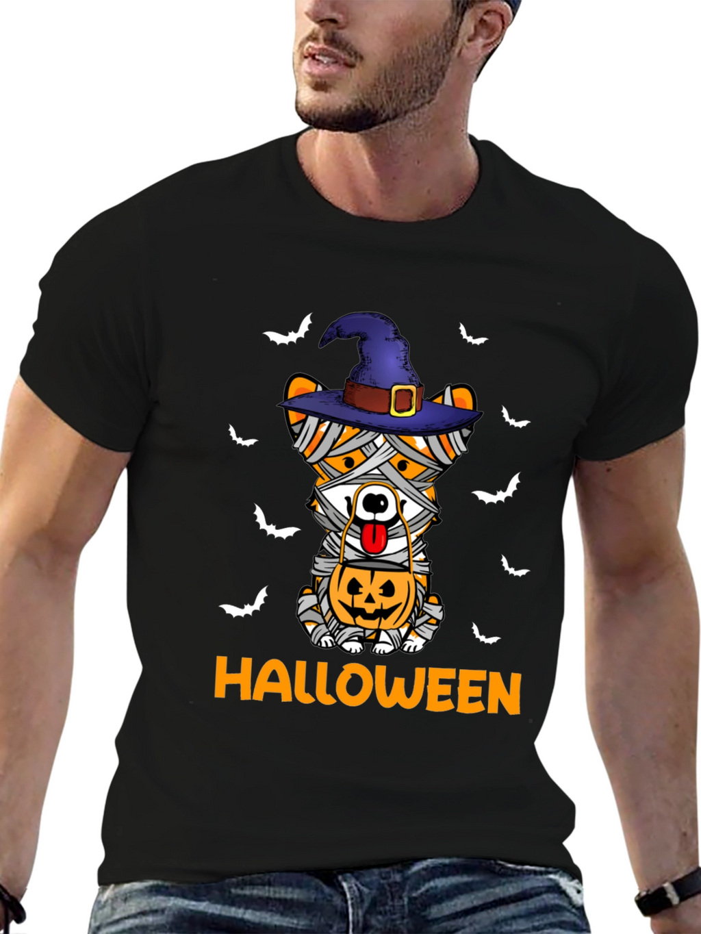 Halloween Mummy Dog T-Shirt