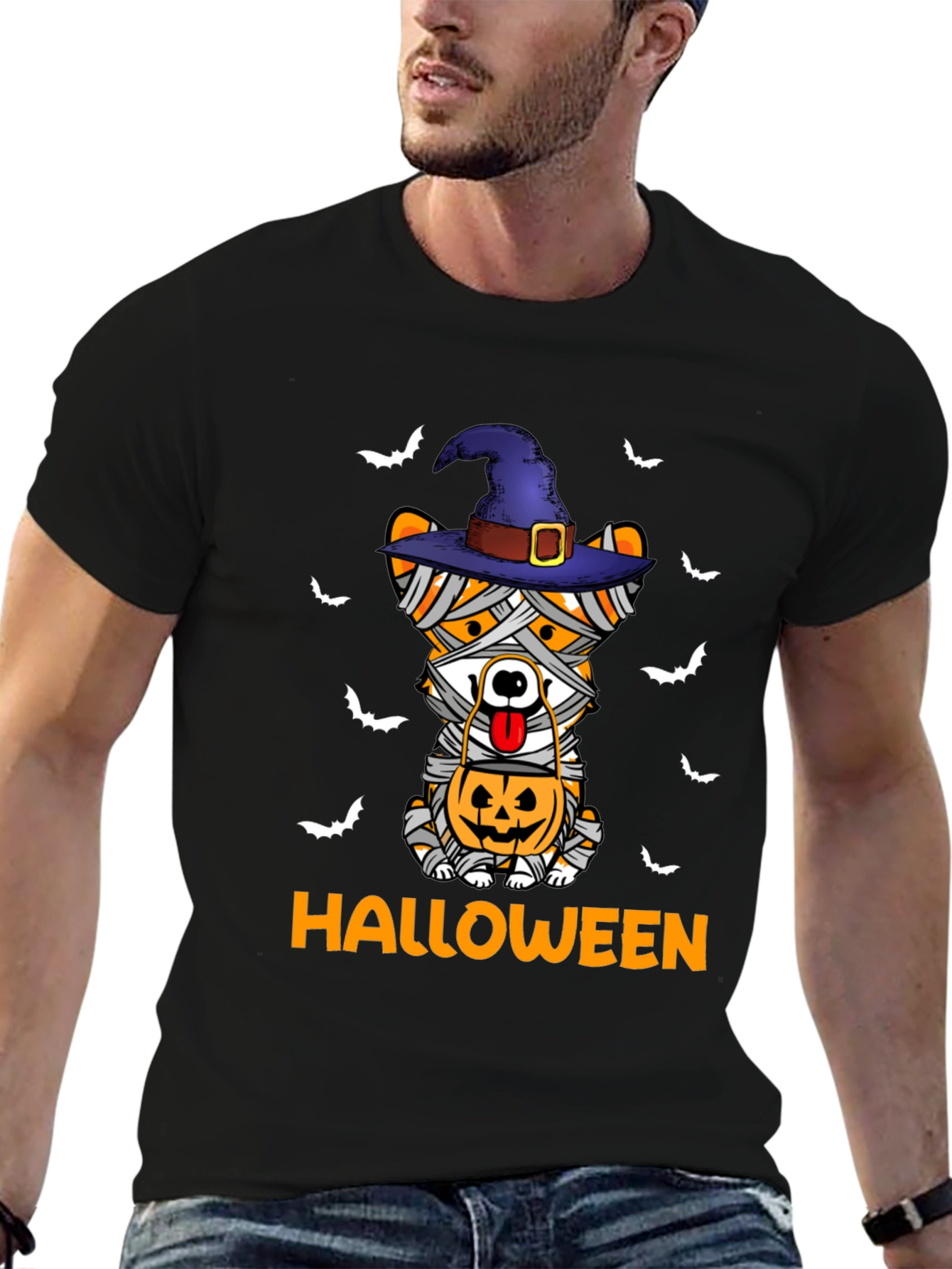 Halloween Mummy Dog T-Shirt