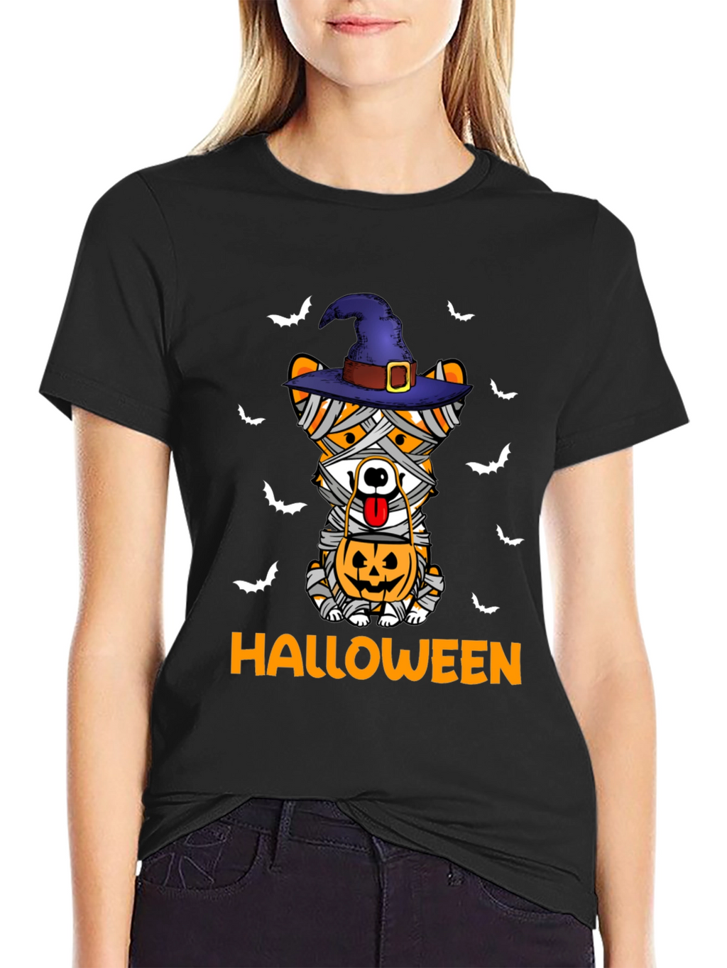 Halloween Mummy Dog T-Shirt