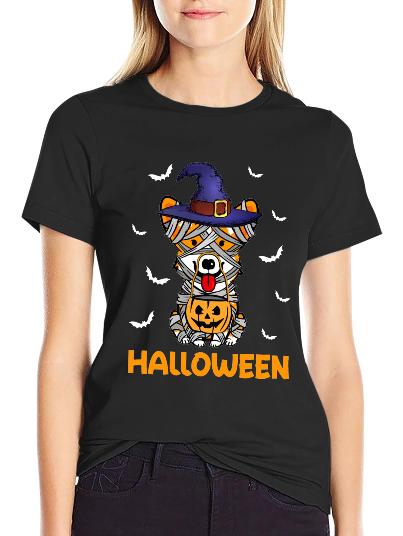 Halloween Mummy Dog T-Shirt