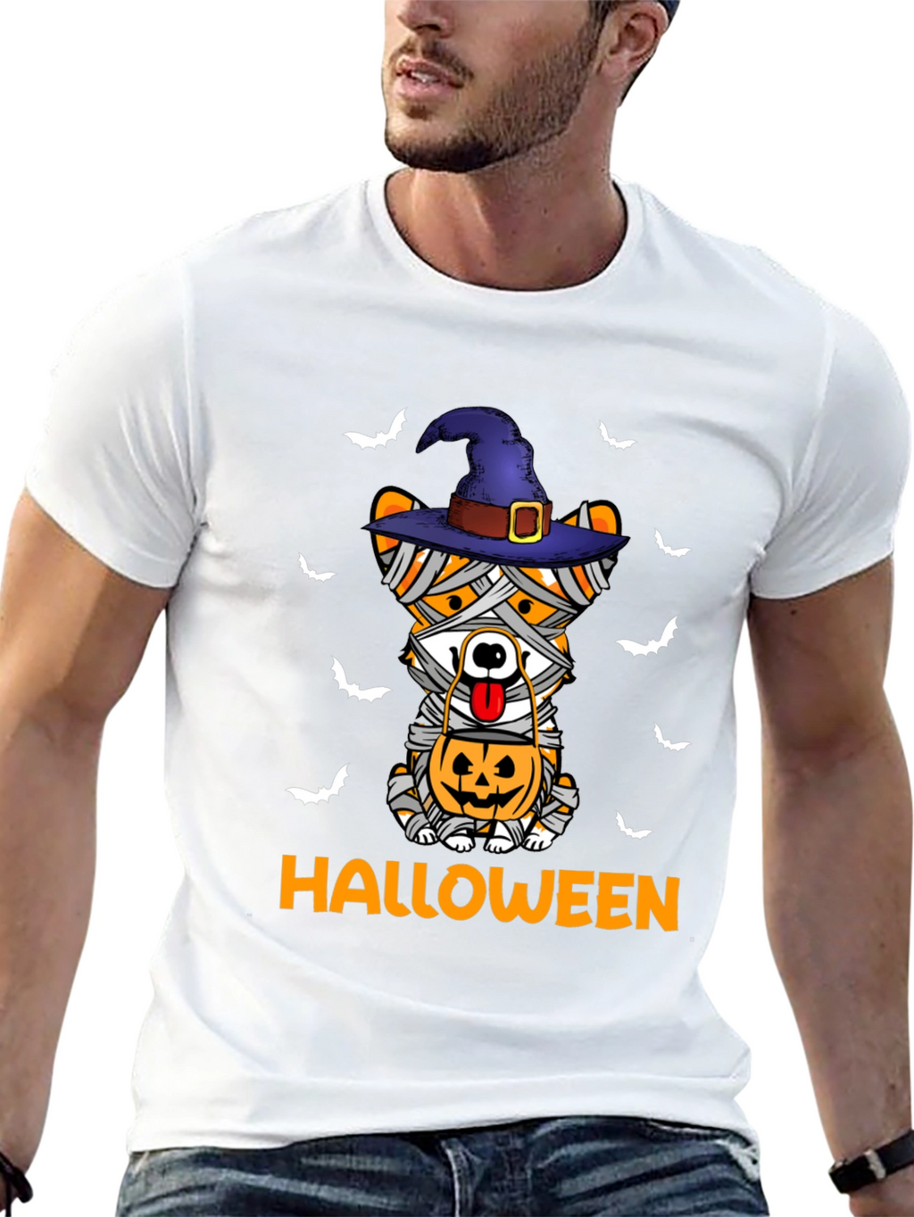 Halloween Mummy Dog T-Shirt