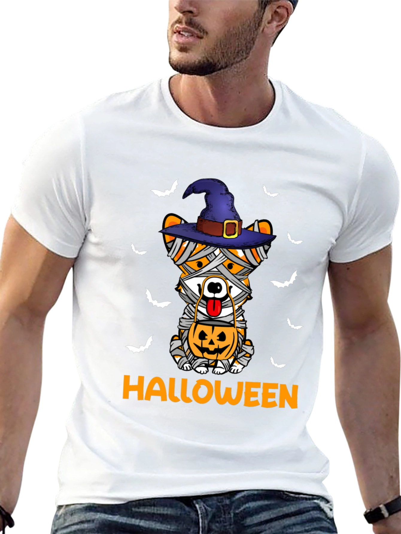 Halloween Mummy Dog T-Shirt
