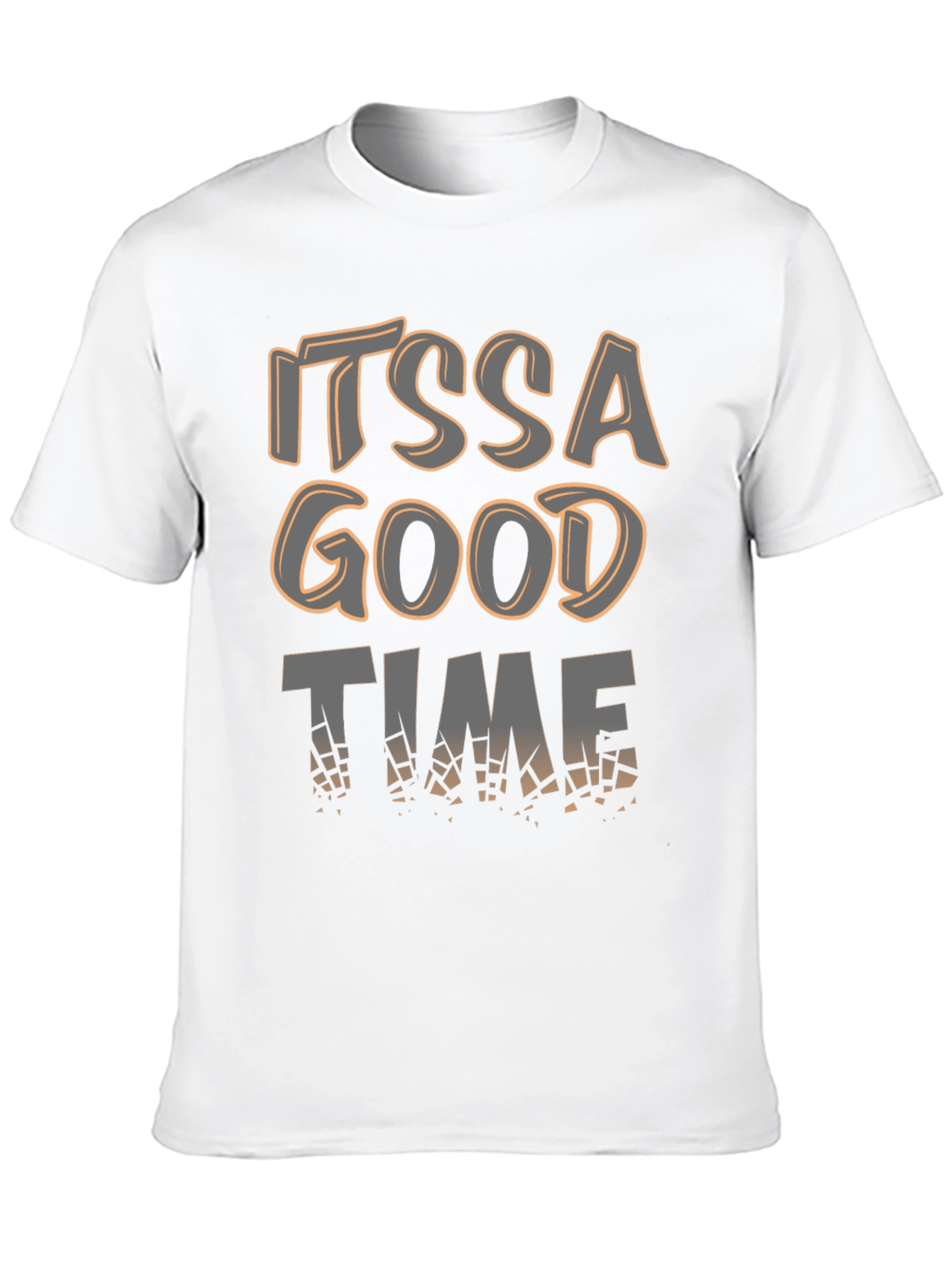 Its a Good Time Mens Black Graphic Tee