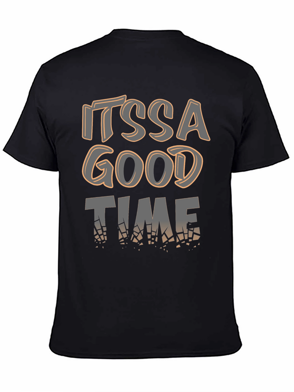 Its a Good Time Mens Black Graphic Tee
