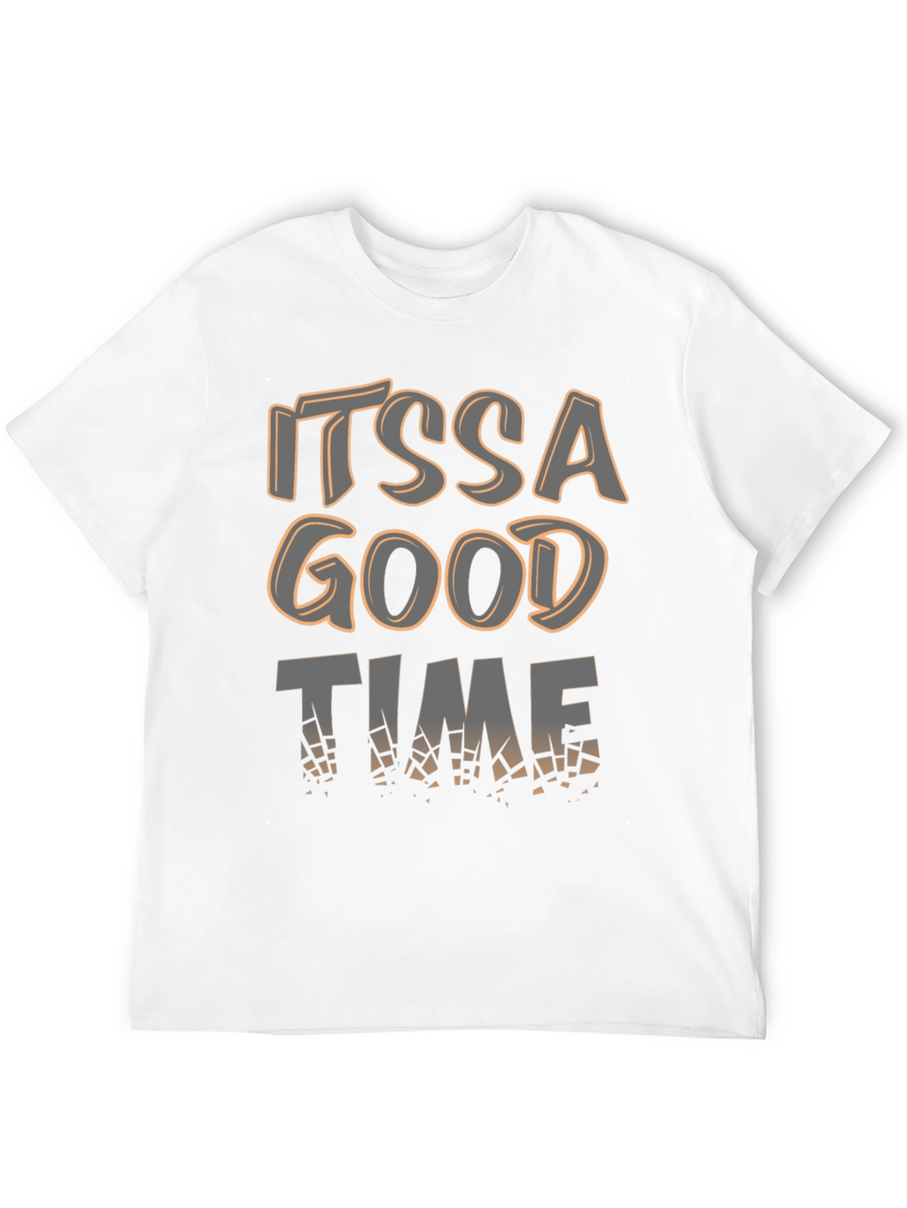Its a Good Time Mens Black Graphic Tee