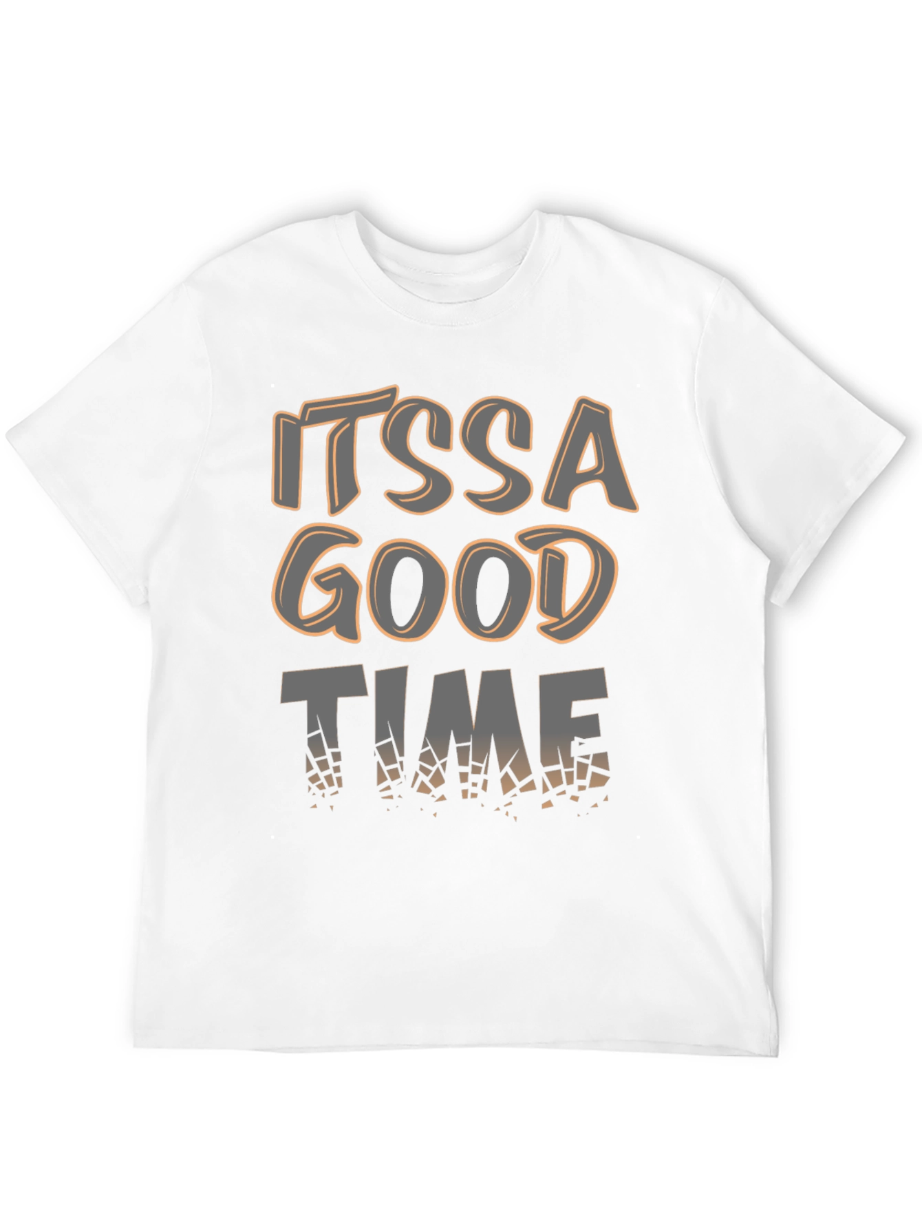 Its a Good Time Mens Black Graphic Tee