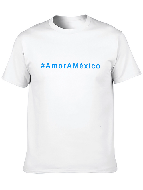 #AmorAMéxico Black T-Shirt: Show Your Love for Mexico!
