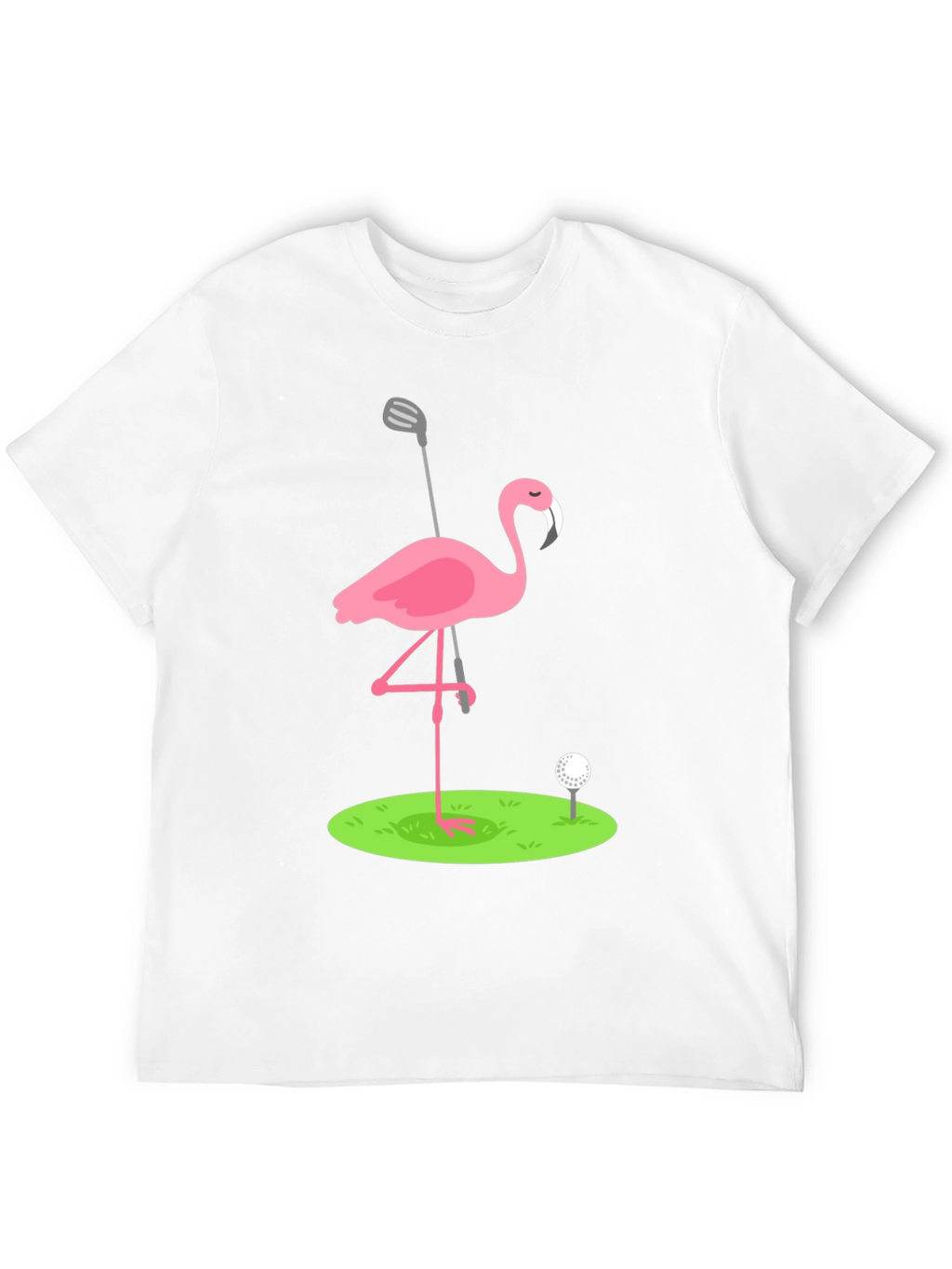 Golf Flamingo Graphic Tee - Black T-Shirt