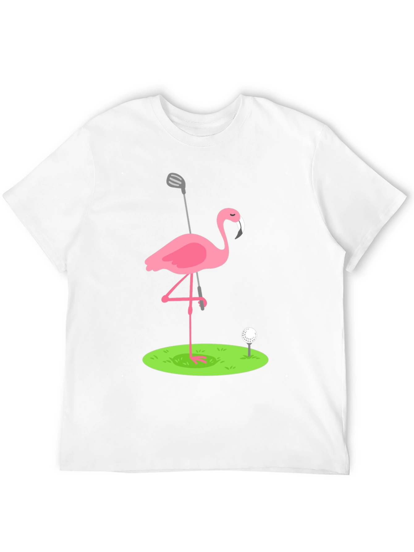 Golf Flamingo Graphic Tee - Black T-Shirt