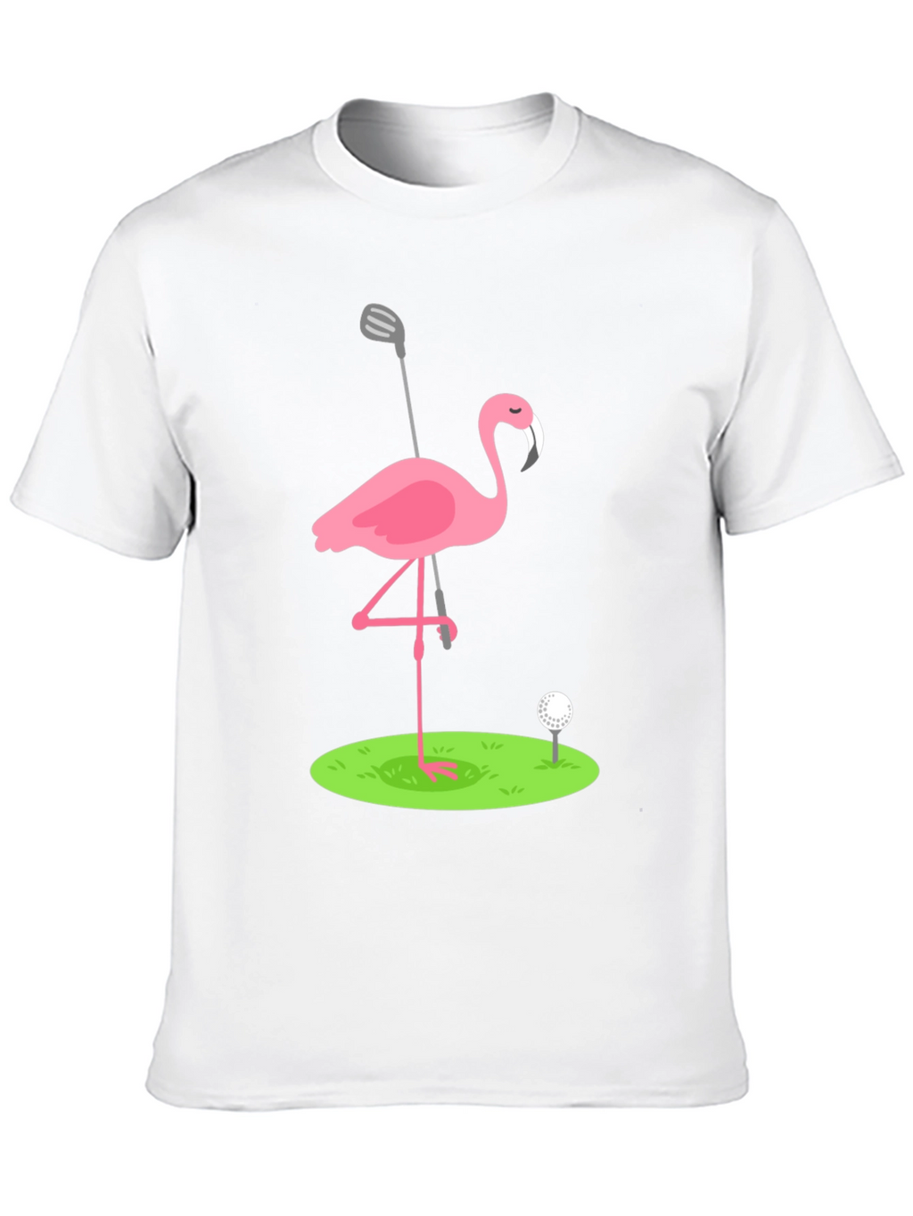 Golf Flamingo Graphic Tee - Black T-Shirt