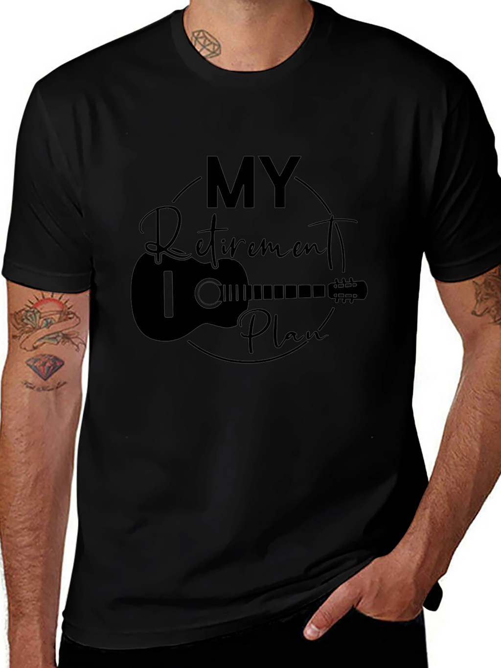 My Retirement Plan Guitar Graphic Tee