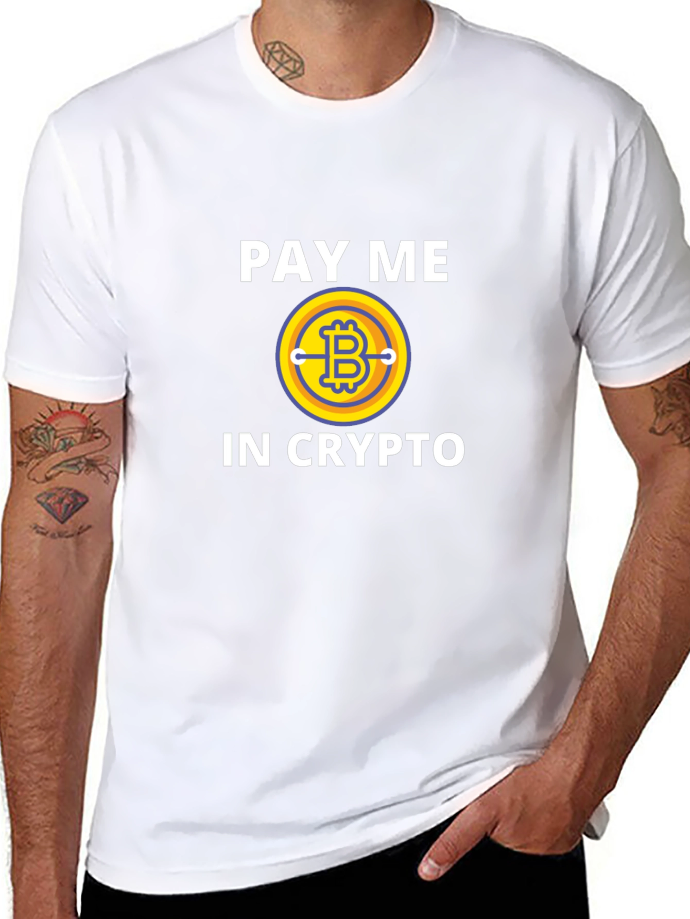 Pay Me In Crypto Bitcoin Graphic T-Shirt