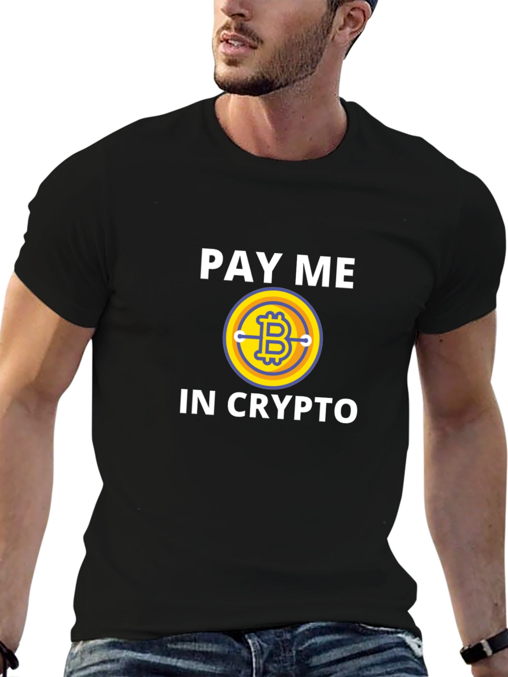 Pay Me In Crypto Bitcoin Graphic T-Shirt